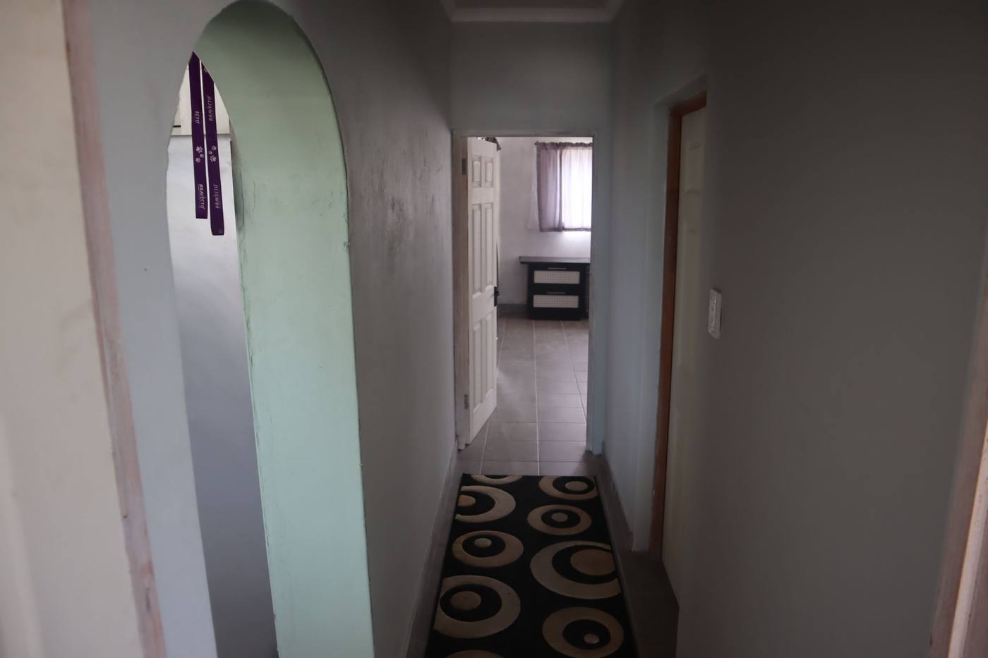 A passage between bedrooms